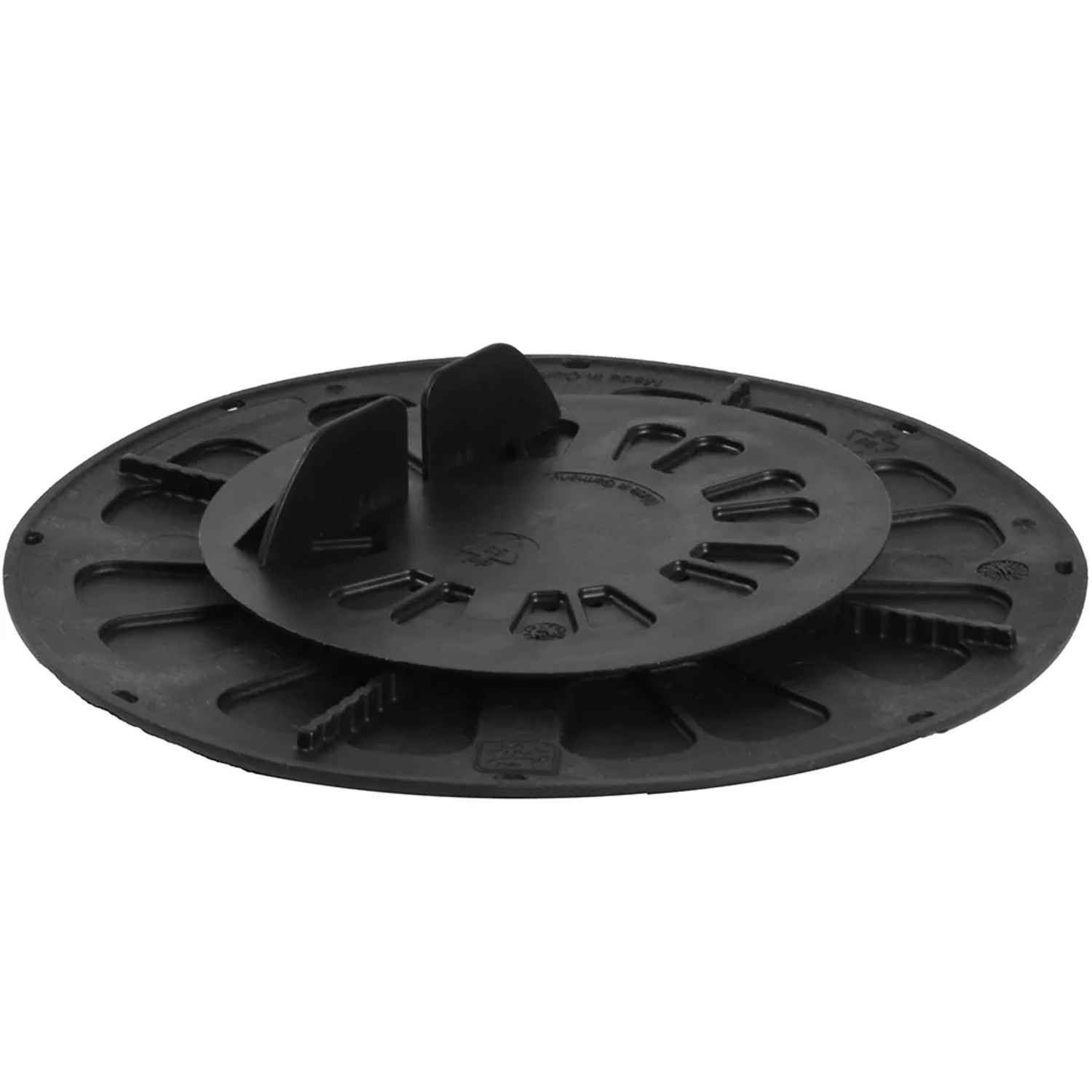 Verstellbares GS Terrassen Stelzlager 11-15 mm mit Balkenaufnahme für Terrassendielen.