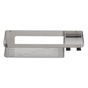 Tiger Caddy Duschkorb mit Handtuchhaken 32 cm Edelstahl gebürstet