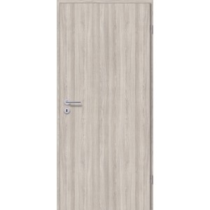 Zimmertür CPL Eiche Silber, 75x203 cm, Linksanschlag, Holznachbildung.
