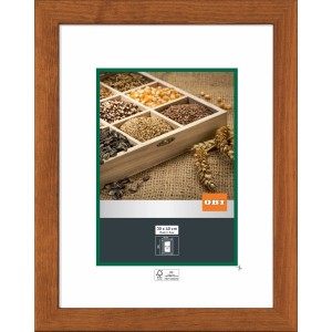 OBI Holz-Wechselrahmen Kirschbaum, 30x40 cm, für Bilder und Fotos.