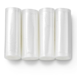 Magic Vac Vakuumierrollen, 4er-Set, 15x600cm, für Vakuumiergeräte zur Lebensmittelaufbewahrung.