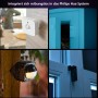 Philips Hue Secure Kontaktsensor 2er-Pack in Weiß, verschiedene Montagesituationen.
