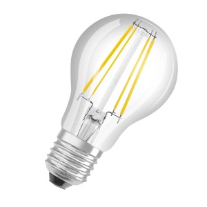 LEDVANCE E27 LED-Lampe in Glühlampenform, 4W, 840lm, warmweißes Licht.