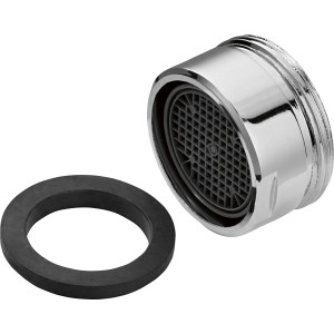 Mischdüse M24 für Wannenarmatur, verchromtes Messing mit Dichtung.