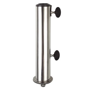 Standrohr aus Edelstahl für Granitsockel Schirmständer, bis 48mm Durchmesser.