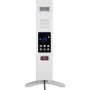 Weißer Digital-Konvektor Hitra Elektroheizung mit LED-Anzeige und Bedienelementen.