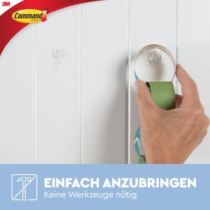 Command Mini-Haken-Set Transparent 14 Stück