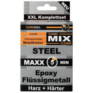 Boldt 2-K-Epoxykleber Steel Maxx TurboMix 115g, ein 2-Komponenten Metallkleber als XXL Komplettset.