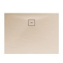 Rechteckige Schulte Duschwanne ExpressPlus, 100x80 cm, Sandfarben mit Ablauf