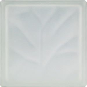 Fuchs Glasstein Wolke Weiß 24 cm x 24 cm x 8 cm 2-seitig satiniert