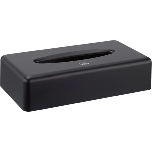 Schwarze baliv Kosmetiktuchbox aus Kunststoff für Bad & WC.