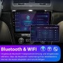 Junsun Autoradio für Skoda Yeti im Armaturenbrett, zeigt Bluetooth-Verbindung und Freisprechfunktion auf HD-Touchscreen.