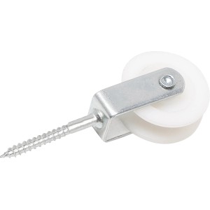 Vogelrolle 50mm aus Stahl und Polyamid zum Umlenken von Seilen bis 12mm Durchmesser.