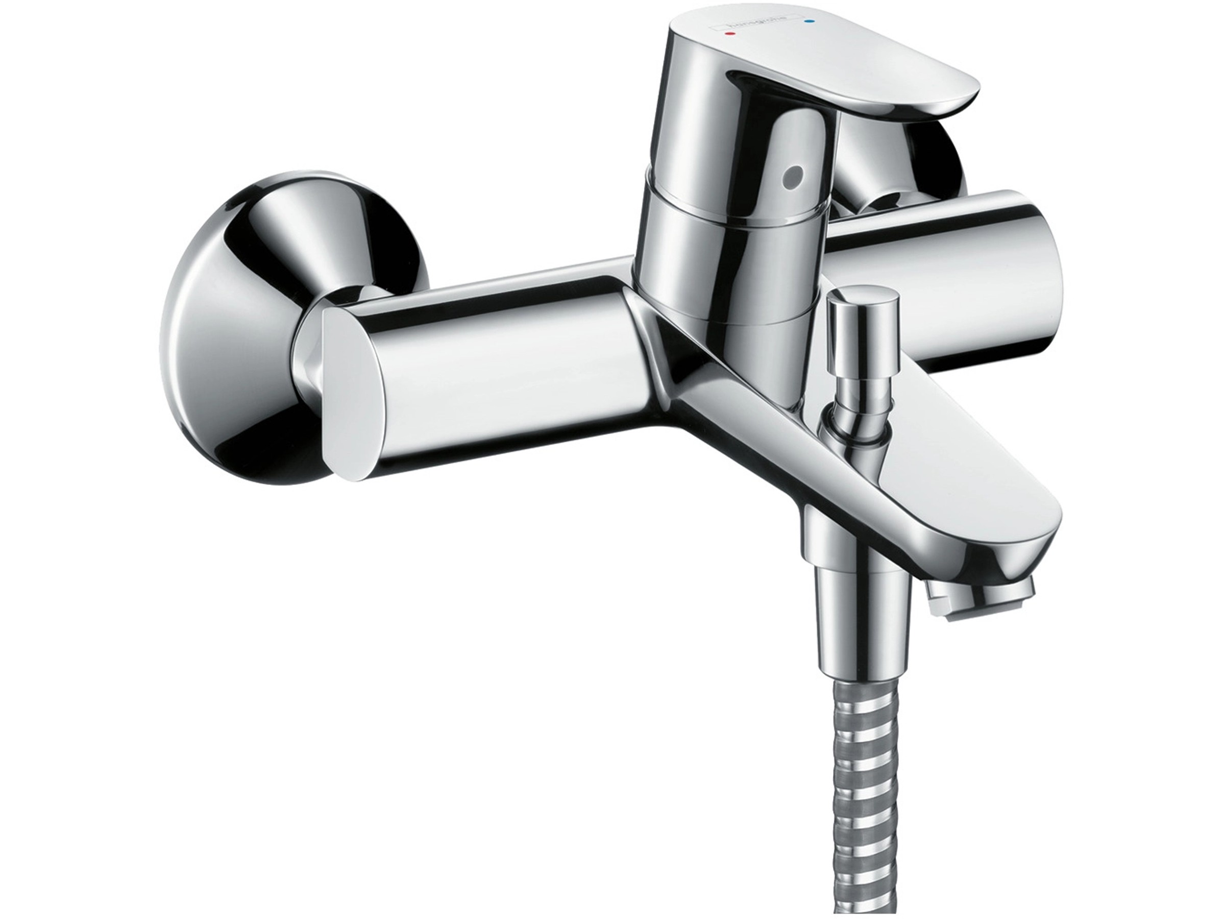Hansgrohe Locarno Übergangswannenarmatur - 40,6 Cm Breit, Gebürstetes Nickel, Römischer Wannenfüller Mit 2 Griffen