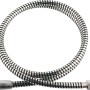 Silber-schwarzer baliv Brauseschlauch, 150 cm, für Handbrausen.