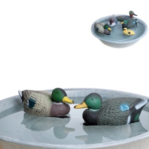 Schwimmfähige Deko-Enten, 2-fach sortiert, für Gartenteich oder Deko im Garten.