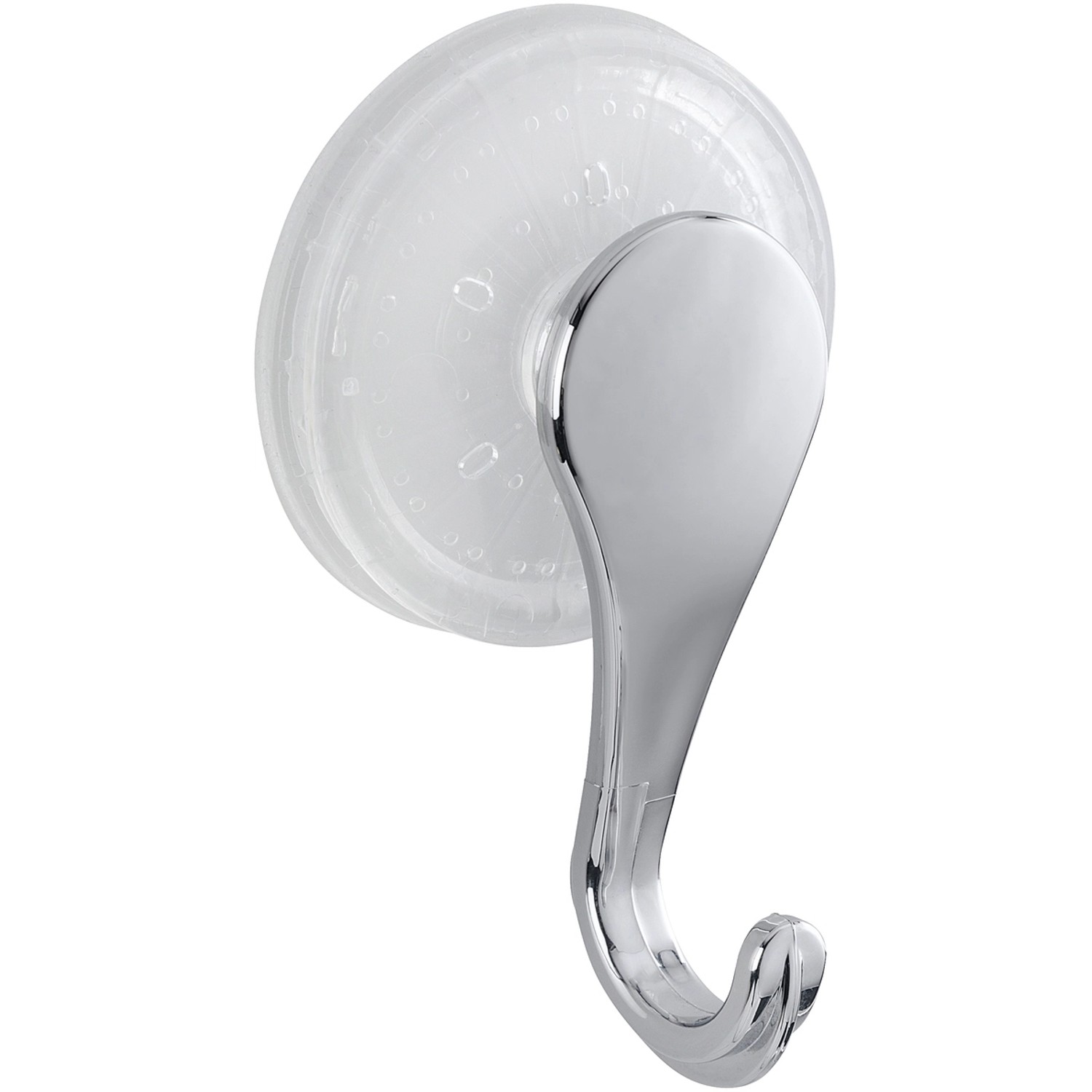 Wenko Saughaken 2er-Set Glänzend, Chrom, für Bad & Küche. Handtuchhalter ohne Bohren.