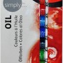 Daler-Rowney Ölfarben Set mit 12 Farbtuben à 12ml im Karton.