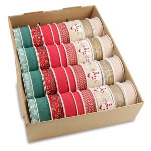 Präsent Geschenkband Weihnachten 36 fach-Sortiert Mehrfarbig