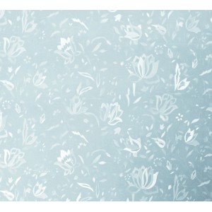 d-c-table Wachstuchdecke Paradiso Emma Blau, Meterware, florales Muster.