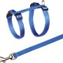 Blaues Jollypaw Katzengeschirr mit Leine, verstellbar von 26-43 cm, für sichere Spaziergänge mit der Katze.