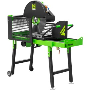 Zipper Ziegelschneidmaschine ZI-ZSM600, Tischkreissäge mit Diamantsägeblatt und Wasserkühlung.