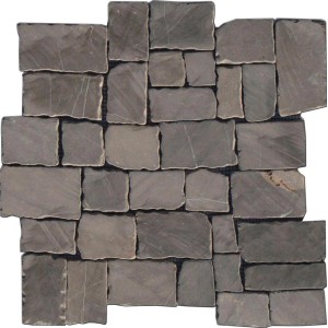 Marmormosaik Murcino Black Brown, 28x28 cm, für Wand und Boden.