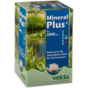 Velda Teichpflege Mineral Plus 1 l: Verpackung zur Verbesserung der Wasserhärte im Teich.