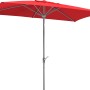 Roter Schneider Marktschirm 300x200 cm mit Knickfunktion für Garten, Balkon oder Terrasse.