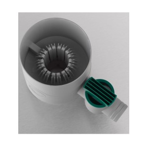 Arves Regensammler in Grau mit Absperrhahn für Fallrohre, Zubehör für Regentonnen.