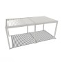 Weide E-Deluxe | elektrische Pergola mit LED | Voll Aluminium | 3 x 6 M | motorisiertes Lamellendach weiß_9