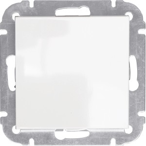 Weißer Aus-/Wechselschalter Leonie für den Innenbereich, Unterputz-Montage.