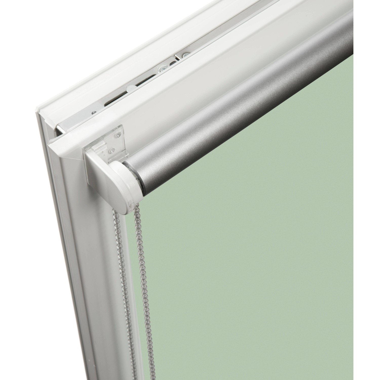 Schöner Wohnen Thermo-Rollo Martha, 100x150 cm, Grün. Lichtundurchlässiges Rollo mit Kettenzug.