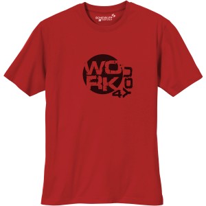 Rotes Scheibler Workwear T-Shirt Work 4 You 8711 in Größe XXL.
