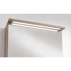 Fackelmann Spiegelschrank OXFORD, Eiche Natur, 60cm breit, mit Beleuchtung.