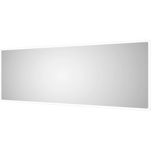 DSK Design LED-Lichtspiegel Silver Rio, 180x70 cm, mit umlaufender LED-Beleuchtung.