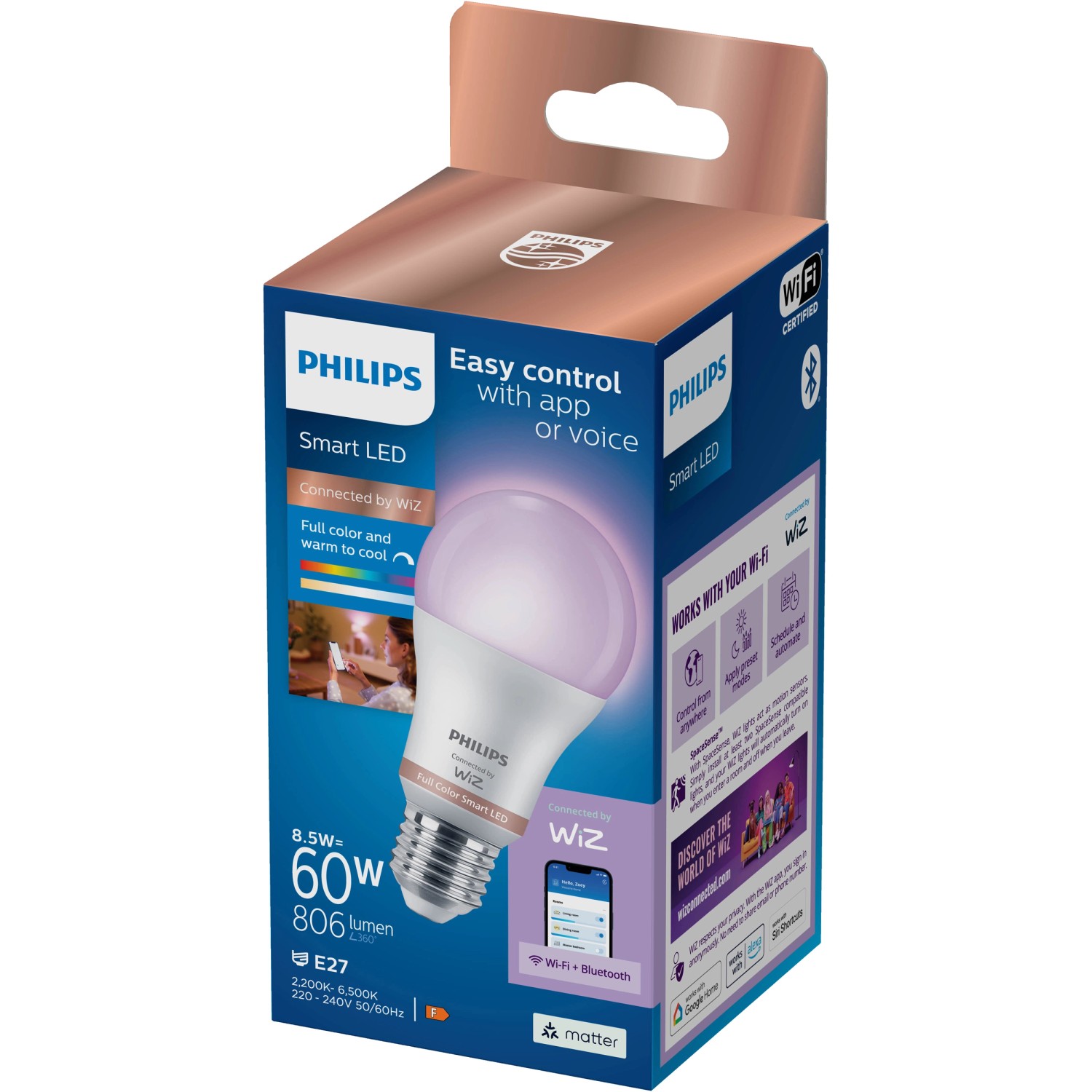 Philips A60 E27 Tunable White & Color 60W Einzelpack kaufen bei OBI
