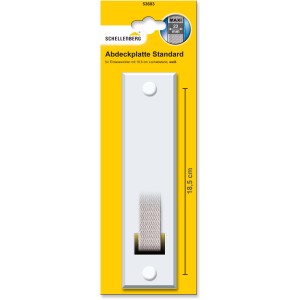 Schellenberg Abdeckplatte Standard Maxi, 185mm, weiß, für Rollladen Gurtwickler.