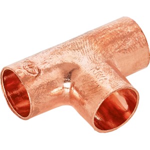 Kupfer Löt-T-Stück, Durchmesser 12 mm, für Kupferrohr-Verbindungen.