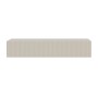 Selsey Veldio Wand-Konsole 90 cm in Greige mit moderner Lamellenfront und integrierter Schublade.