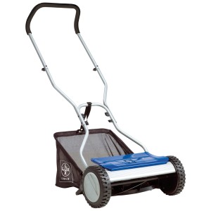 LUX Spindelrasenmäher HS-38: Handrasenmäher mit Fangkorb für präzisen Rasenschnitt.