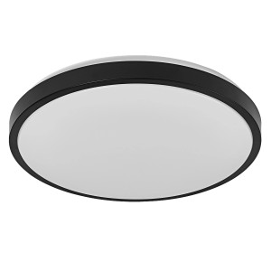 Schwarze Ledvance LED-Deckenleuchte Orbis London, Ø 48cm, für Innenräume.