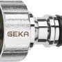 Geka plus-Hahnstecker, Stecksystem für Wasserhahn, 24,1 mm (3/4 Zoll), verchromt.