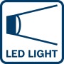 Symbol: LED-Licht für Bosch Professional Akku-Säbelsäge für optimale Sicht.