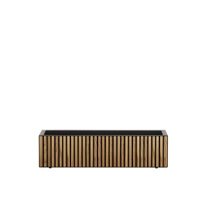 Herstera Garden Pflanzkübel Deco Planter Xic Wood M, 40x100x25cm, aus Stahl und FSC®-zertifiziertem Kiefernholz.