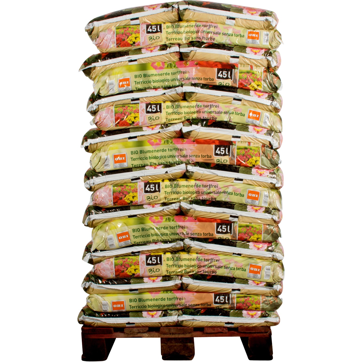 OBI Bio Blumenerde torffrei 2.295 l (51 x 45 l) 1 Palette kaufen bei OBI