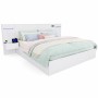 okwish Doppelbett 160x200cm mit USB Anschluss Lautsprecher Schlafzimmer Weiß ohne Matratze_9