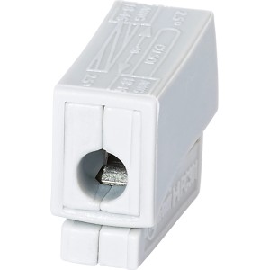 Leuchtenklemme, 1-polig, für Leiter Ø 0,75-2,5 mm, 25er-Pack