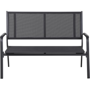 Siena Garden 2-Sitzer Gartenbank Tesoro aus Aluminium, anthrazit matt.