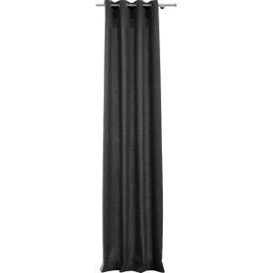 Anthrazitfarbener Ösenschal von mydeco, Verdunklungsvorhang für Fenster, 300x135 cm.